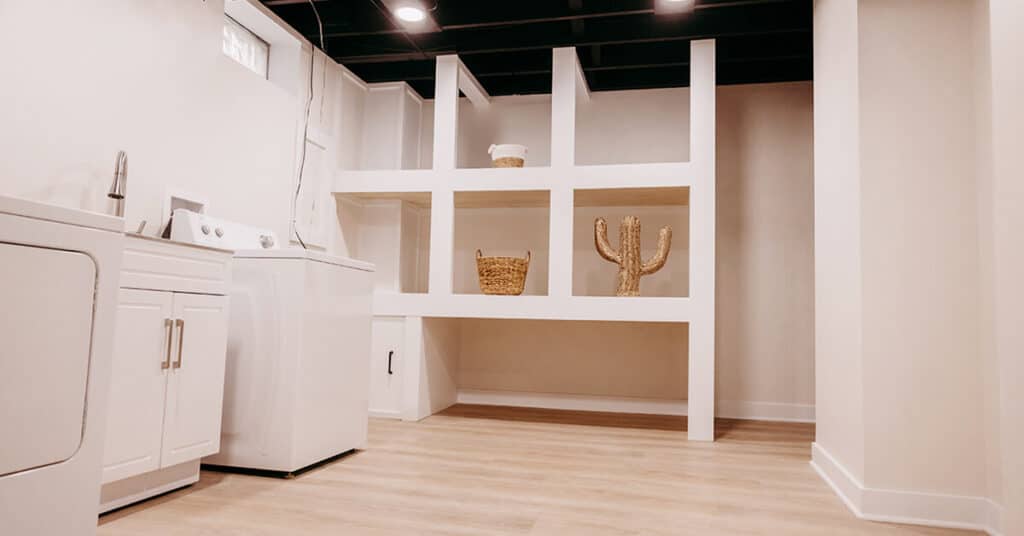 Downtown Indianapolis Basement Finish Laundry Room